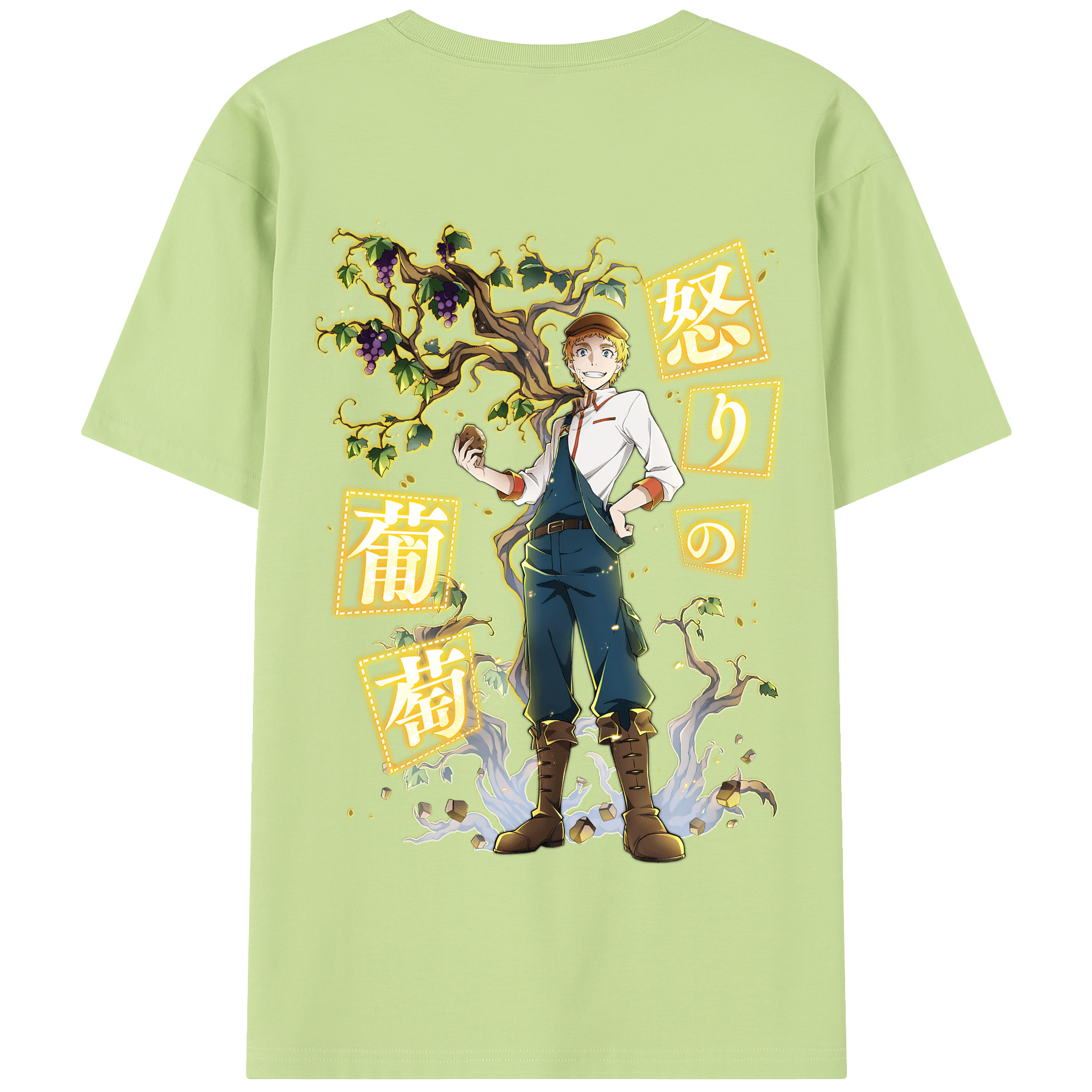 （画像用） 文豪ストレイドッグス Bungo Stray Dogs 綿100％半袖Tシャツ（背面プリント）